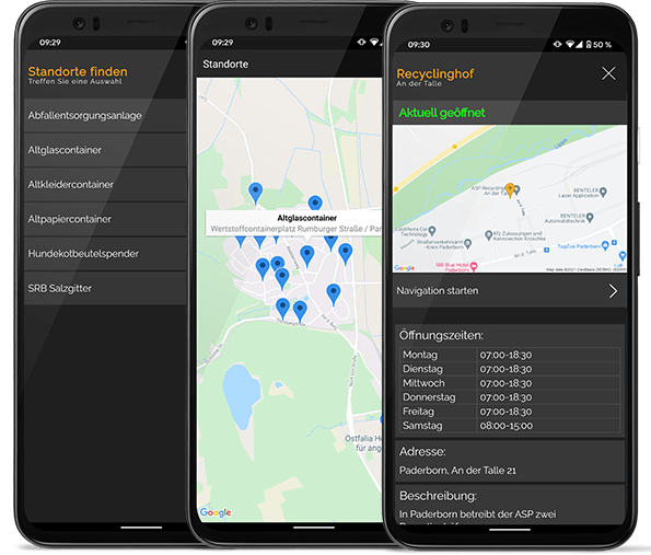 Recyclinghof Map