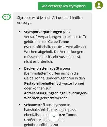Gesprächsverlauf: Abfall-ABC