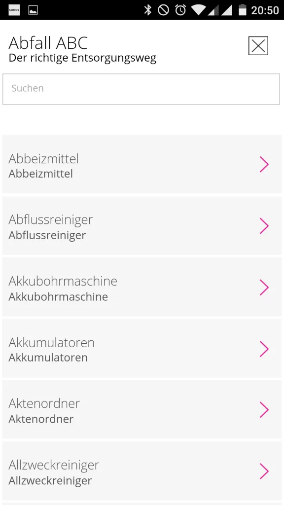 RHE MyMüll App
